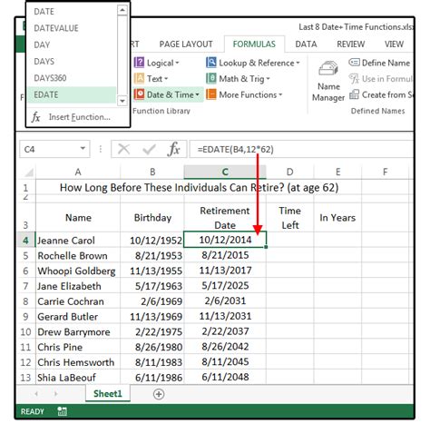 下兩天|【Excel Date】日期的加減：運用 DATE、EDATE 實現日期的年。